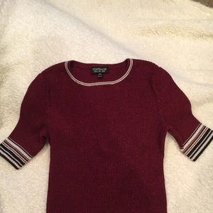 Topshop maroon 90’s style top